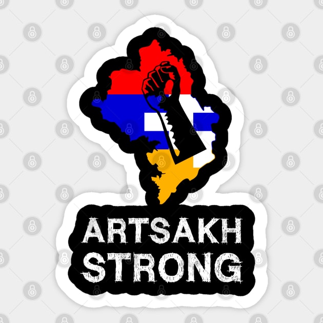 Artsakh Strong - Artsakh is Armenia - Armenian Flag Sticker by EmmaShirt